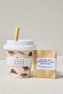Kids Chai Baby Dangerous Tan Dino Babyccino + Fluffy Cup
