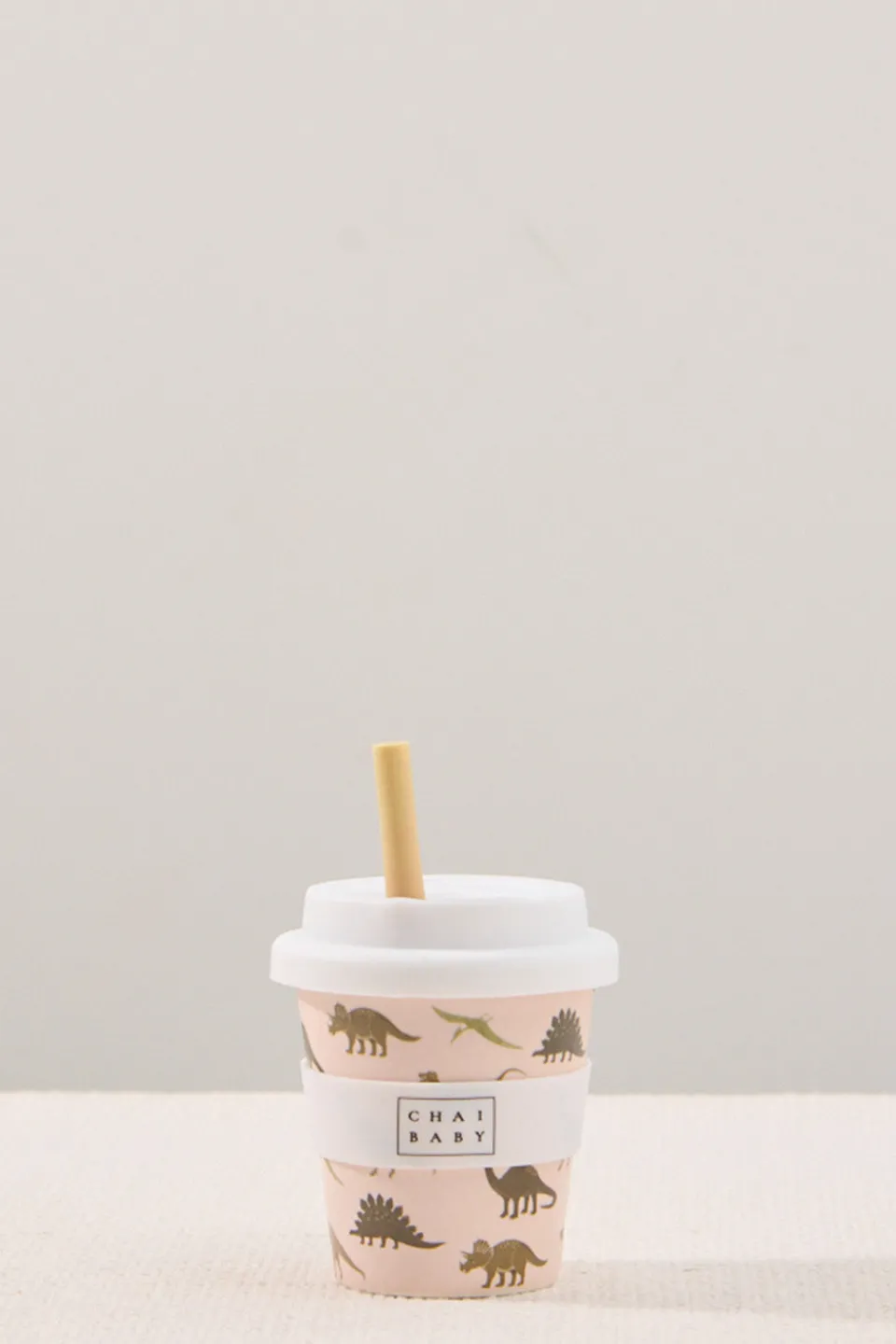Kids Chai Baby Dangerous Tan Dino Babyccino + Fluffy Cup