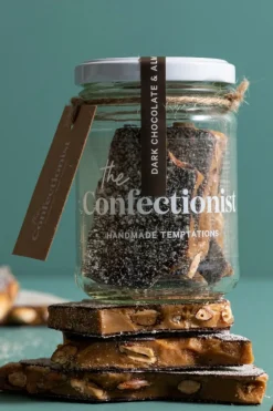The Confectionist Dark Chocolate + Almond Toffee 200g Jar