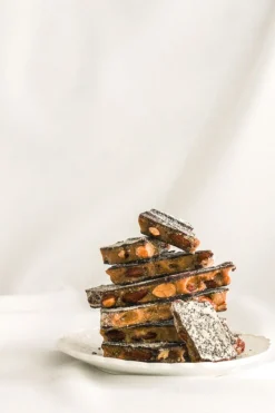 The Confectionist Dark Chocolate + Almond Toffee 85g Jar