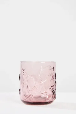 Nel Lusso Dawn Pink Rainforest Glass Each