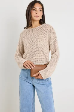 RE:UNION Label Dawn String Crochet Knit Jumper