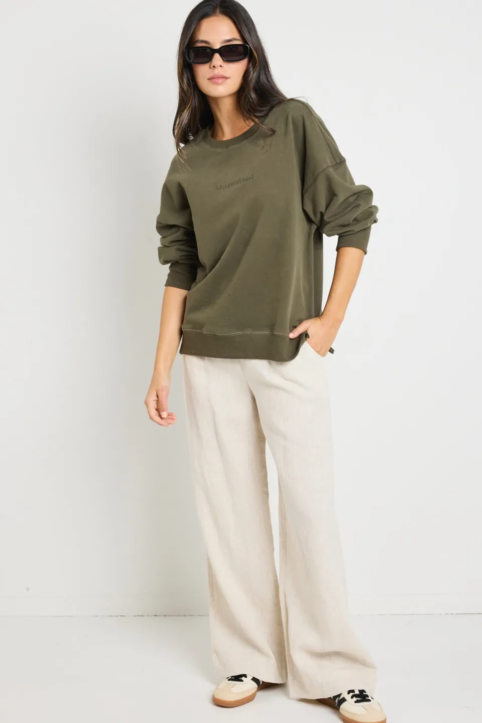 RE:UNION Label Daylight Khaki Sweatshirt