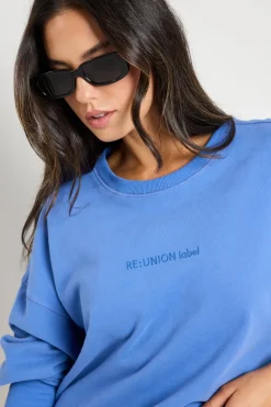 RE:UNION Label Daylight Mid Blue Sweatshirt