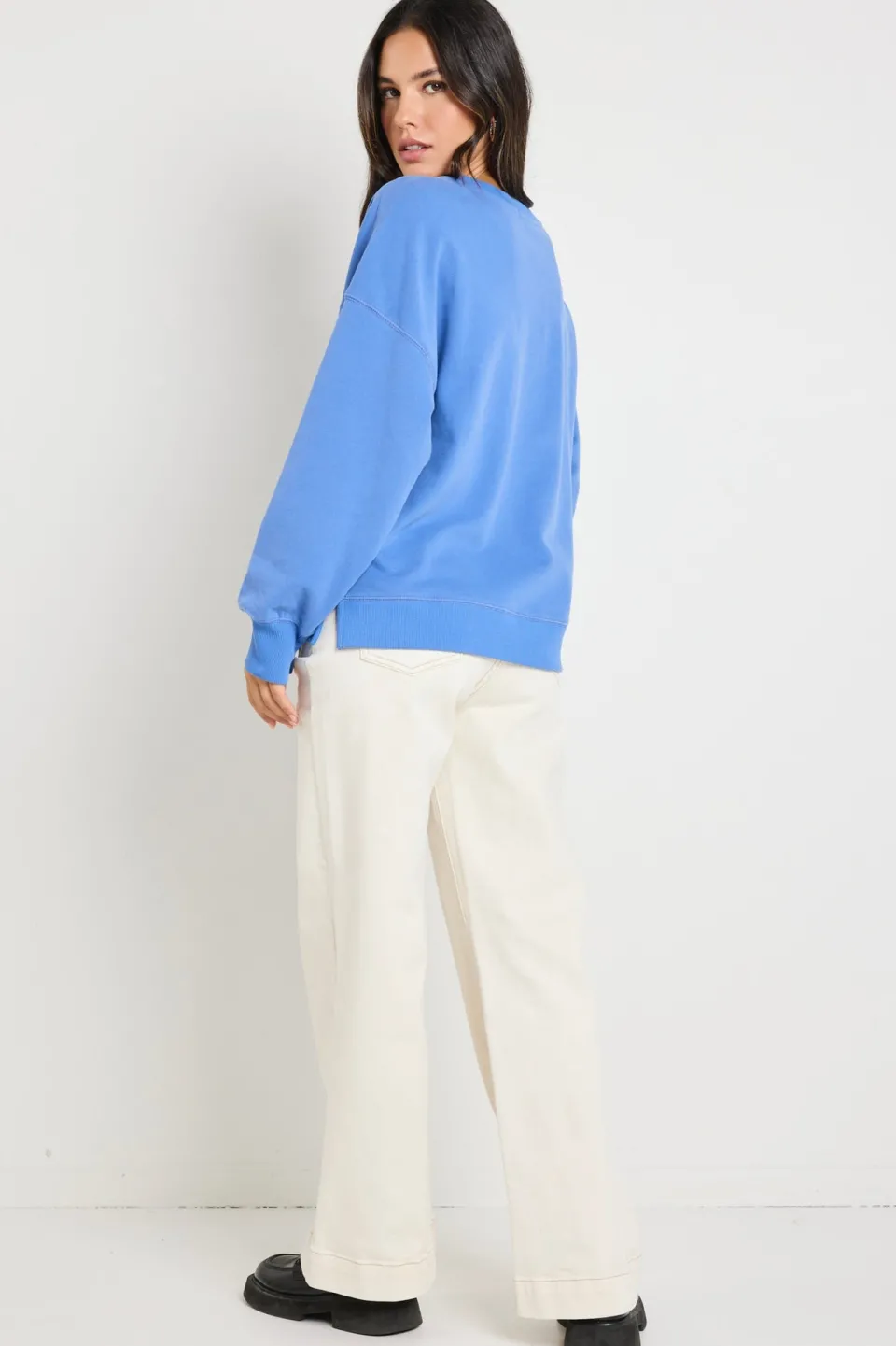 RE:UNION Label Daylight Mid Blue Sweatshirt