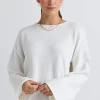 RE:UNION Label Daytime Ivory LS Cotton Jumper
