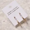Humble + Heart Diamante Hoop Stud Set Gold Earrings