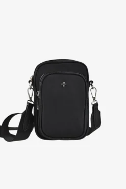 Peta + Jain Didi Black Nylon Pocket Silver Hardware Crossbody Bag