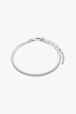 Pilgrim Dominique Flat Snake Silver Chain Recycled Bracelet