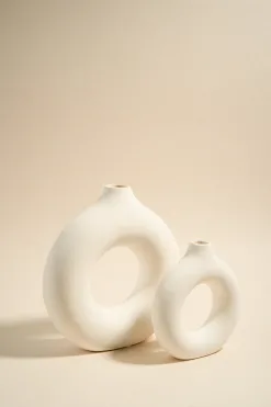Flo's Home Donut White Small 13x12.5cm Candle Holder
