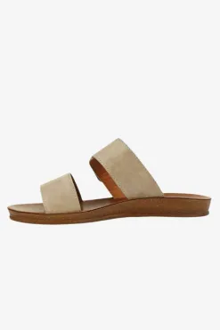 Los Cabos Doti Taupe Buckle Slide