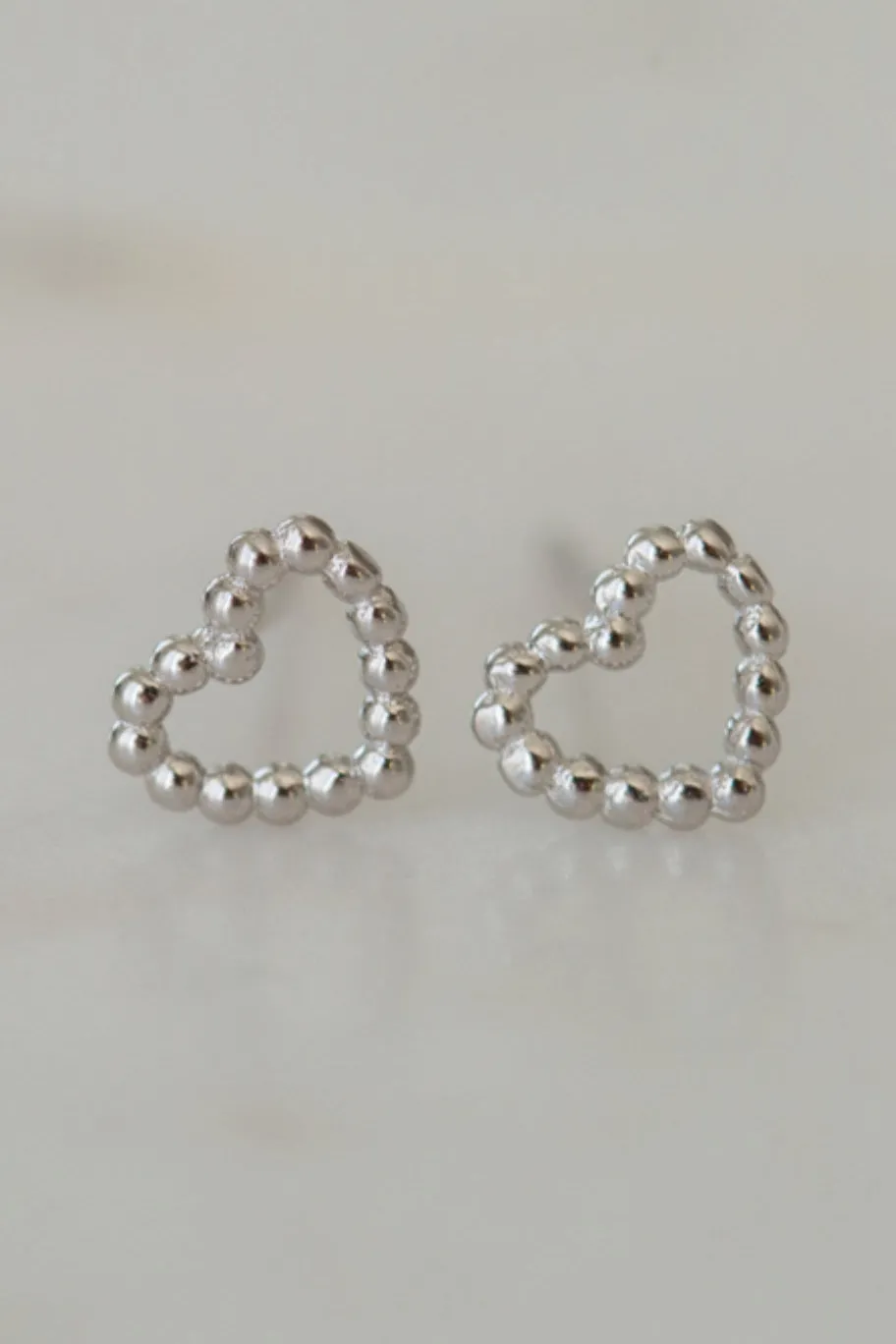 Sophie Dotty Love Stud Earrings Silver