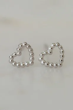 Sophie Dotty Love Stud Earrings Silver