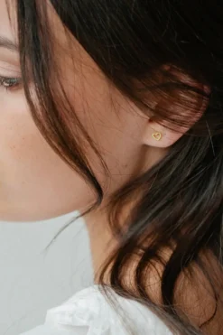 Sophie Dotty Love Stud Earrings Gold