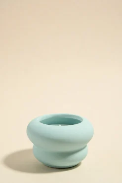 Flo's Home Double Bubble Pale Blue Soy Wax Candle