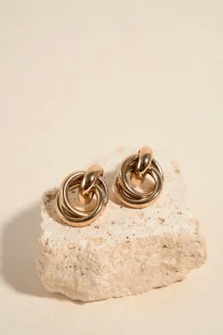 Humble + Heart Double Thick Circle Gold Stud Earrings