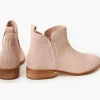 Walnut Douglas Blush Snake Suede Ankle Boot