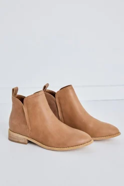 Walnut Douglas Tan Leather Ankle Boot