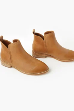 Walnut Douglas Tan Leather Ankle Boot