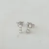 Sophie Drop Silver Pearl Small EOL Stud Earrings