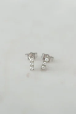 Sophie Drop Silver Pearl Small EOL Stud Earrings