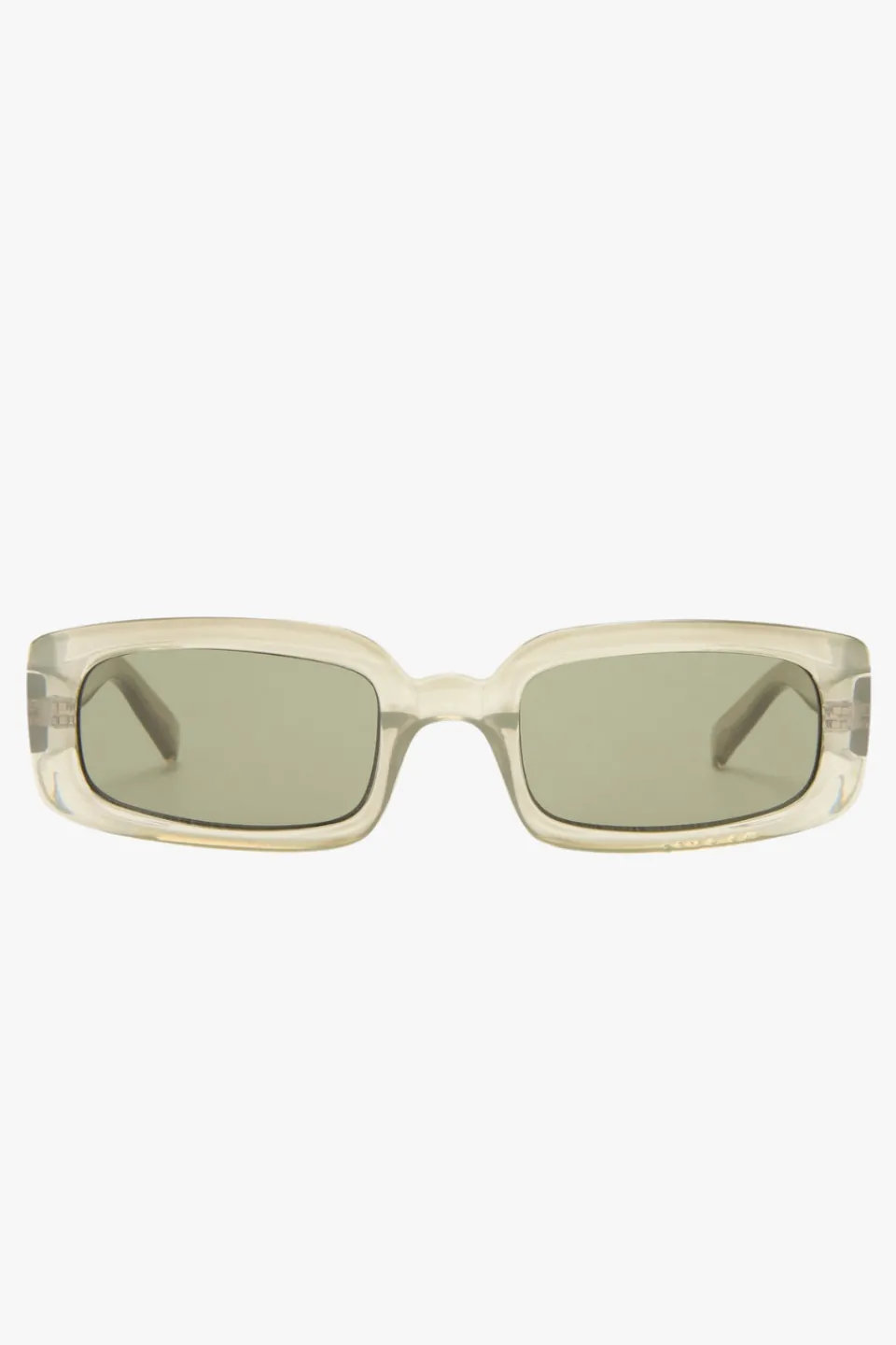 Le Specs Dynamite Eucalyptus Rectangle Khaki Mono Lens Sunglasses