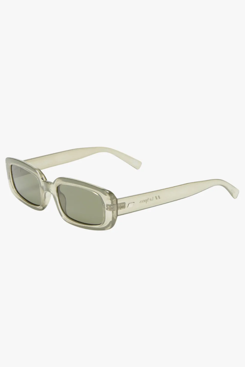 Le Specs Dynamite Eucalyptus Rectangle Khaki Mono Lens Sunglasses