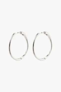 Pilgrim Eanna Large Hoops EOL Recycled Silver Earrings