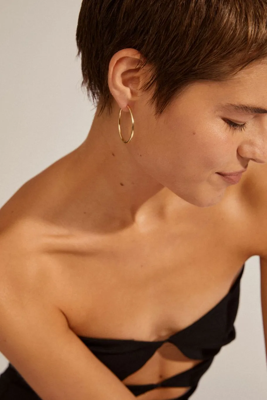 Pilgrim Eanna Maxi Hoops Recycled Gold Plated Earrings