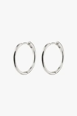 Pilgrim Eanna Medium Hoops Recycled Silver Plated Earrings