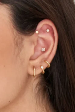 Ania Haie Ear Edit Gold Small Hoop Earrings