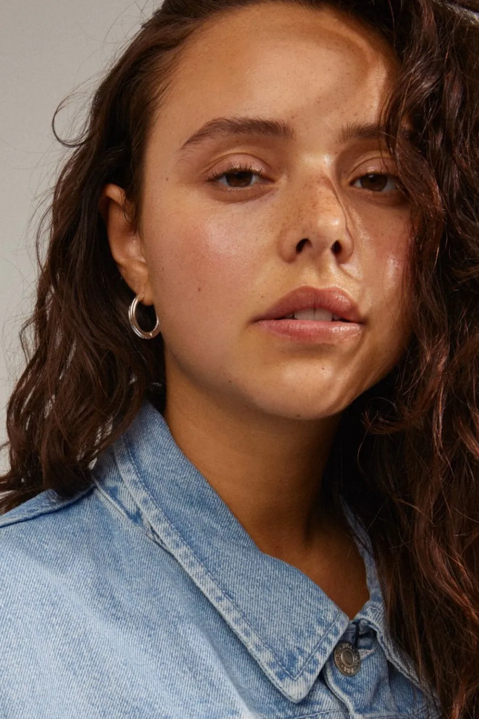 Pilgrim Edea Hoops Recycled Silver Plated EOL Earrings