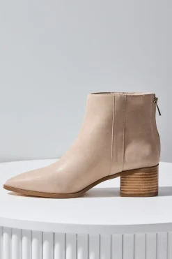 Nude Edith Mushroom Burnished Low Boot