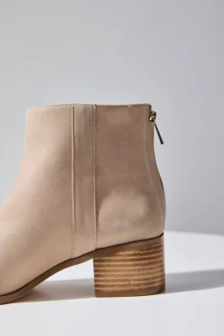 Nude Edith Mushroom Burnished Low Boot