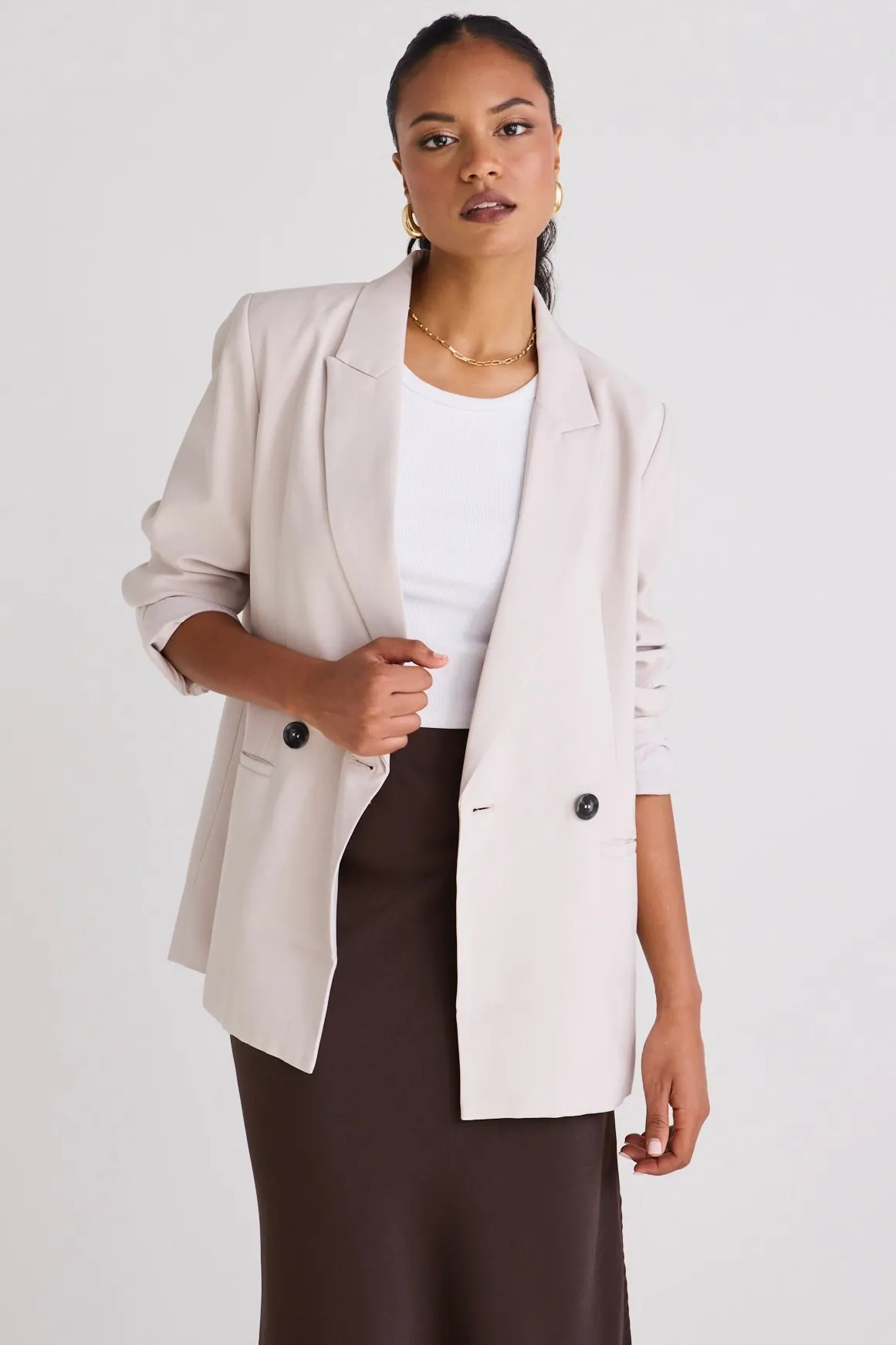 Among the Brave Effortless Bone Soft Touch Blazer