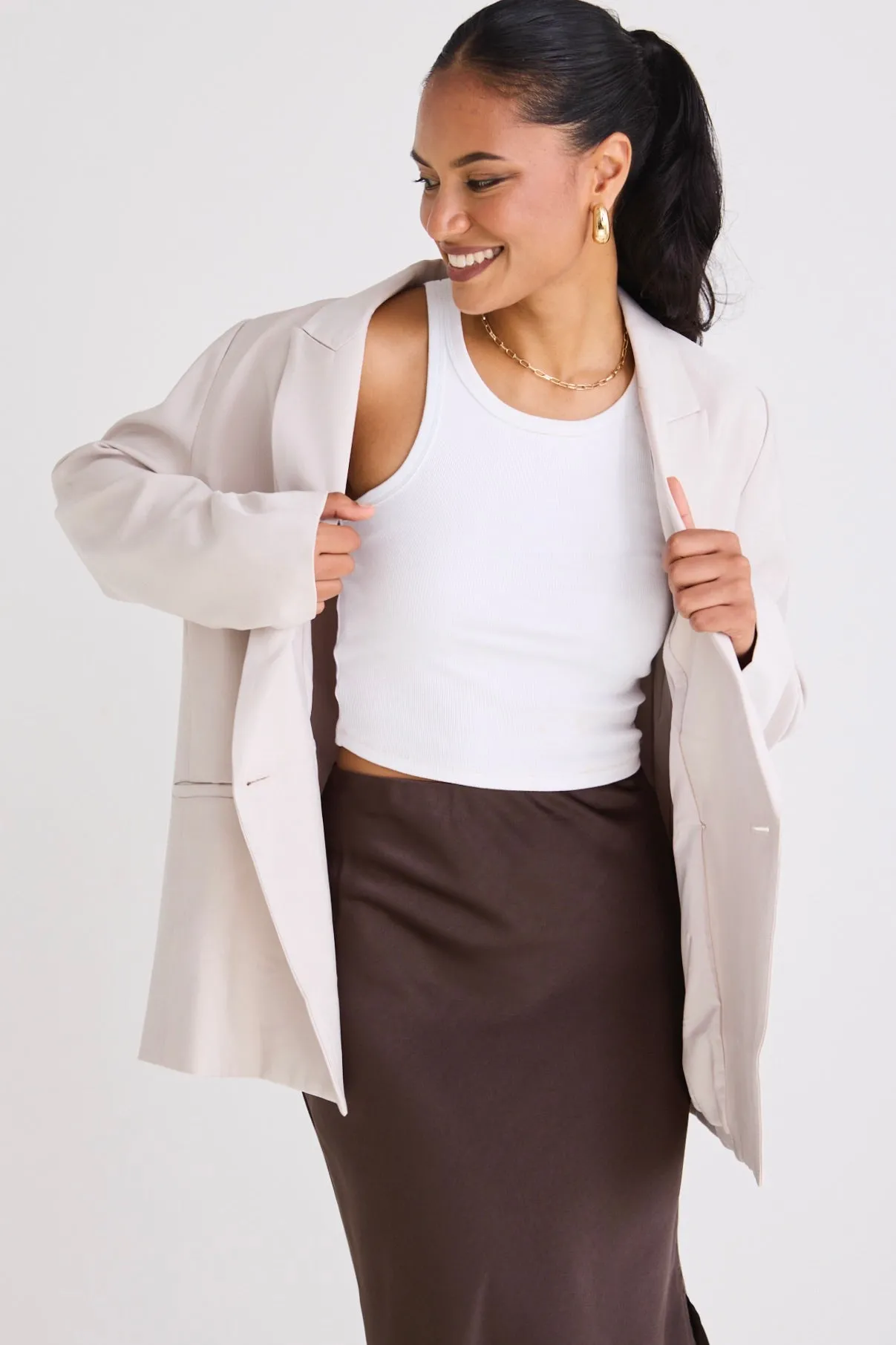 Among the Brave Effortless Bone Soft Touch Blazer