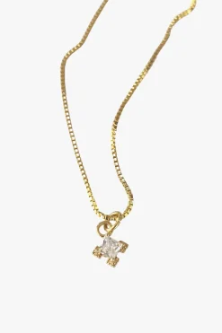 Lindi Kingi Embellish Gold Necklace