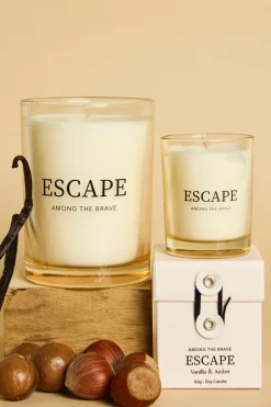Among the Brave Escape Vanilla + Amber 250g Soy Candle