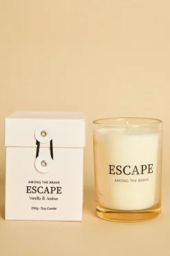Among the Brave Escape Vanilla + Amber 250g Soy Candle