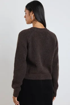 Stories be Told Essence Chocolate Knit Cardigan