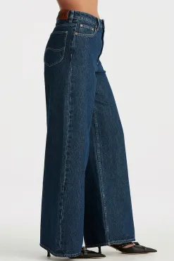 Lee Essential Blue Rinse Mid Relaxed Wide Leg Jean