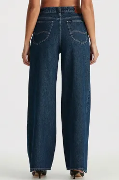 Lee Essential Blue Rinse Mid Relaxed Wide Leg Jean