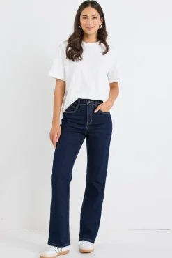 Stories be Told Farah Indigo High Rise Soft Flare Jean