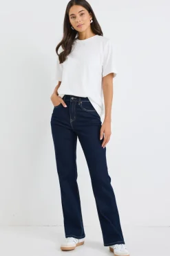 Stories be Told Farah Indigo High Rise Soft Flare Jean