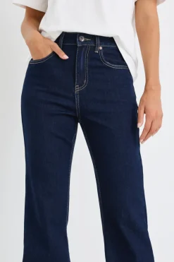 Stories be Told Farah Indigo High Rise Soft Flare Jean