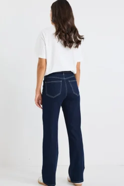 Stories be Told Farah Indigo High Rise Soft Flare Jean