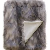 Heirloom Faux Fur Mountain Hare Grey Throw