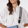 Saben Feature Black + White + Navy Webbing Strap