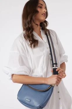 Saben Feature Black + White + Navy Webbing Strap