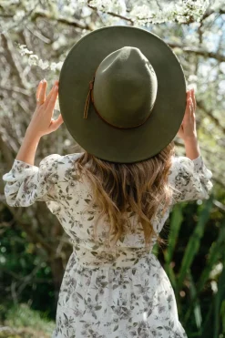 Brixton Field Proper Military Olive Felt Hat